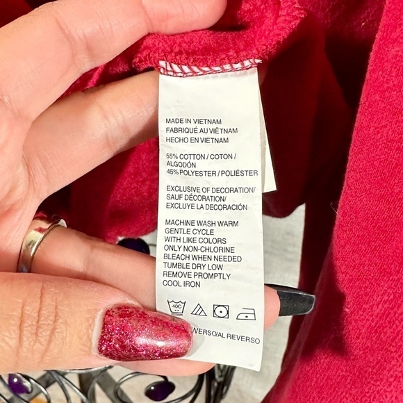 IZOD red crewneck sweater size M - Picture 2 of 9